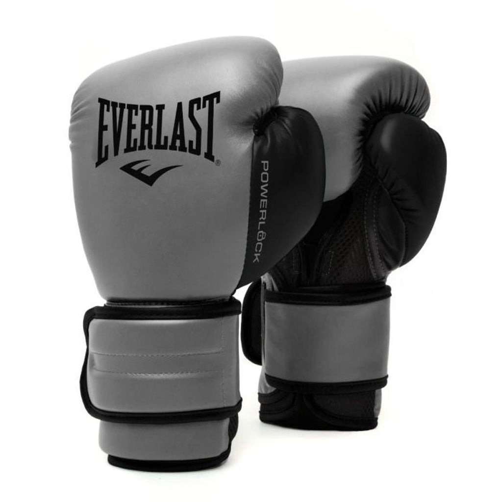 Everlast Boxhandschuhe Powerlock 2R Training, grau-schwarz