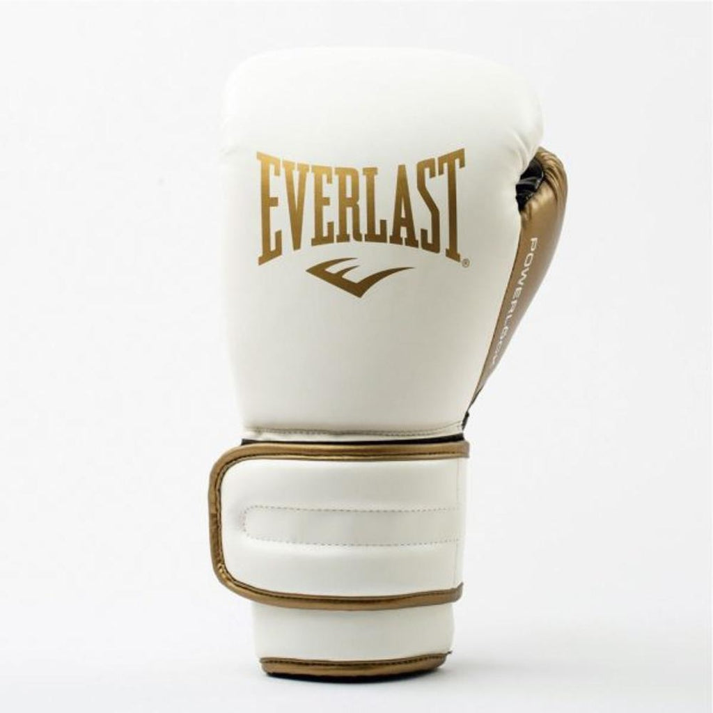 Everlast Boxhandschuhe Powerlock 2R Training, weiss-gold