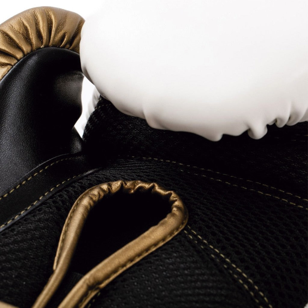 Everlast Boxhandschuhe Powerlock 2R Training, weiss-gold