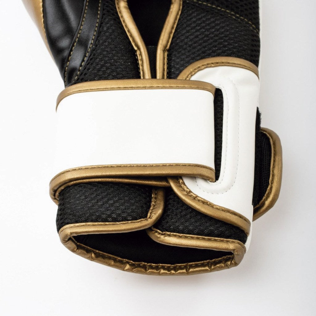 Everlast Boxhandschuhe Powerlock 2R Training, weiss-gold