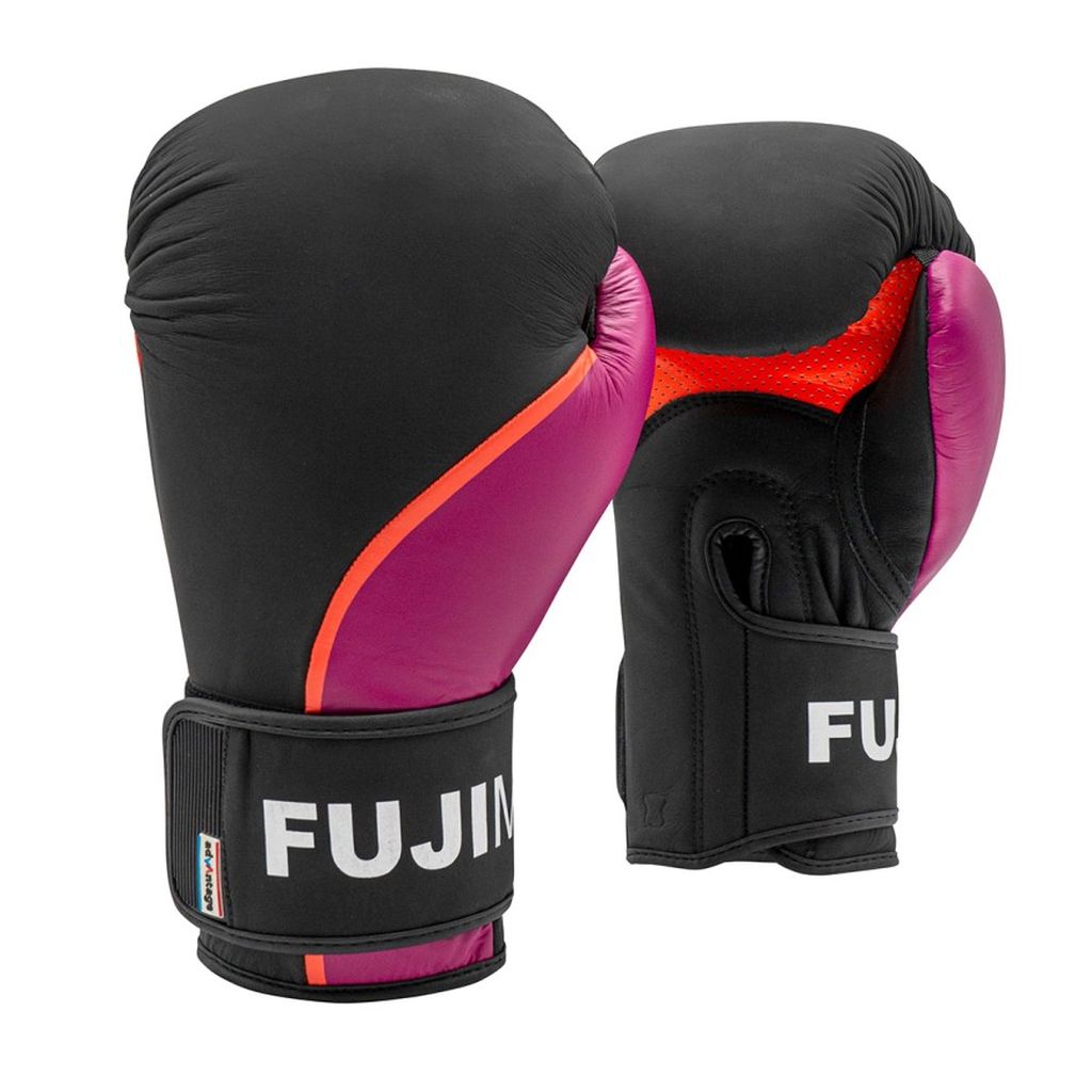 FUJIMAE Boxhandschuhe Advantage 3 QS Leather, schwarz-orange