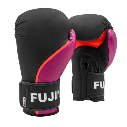 FUJIMAE Boxhandschuhe Advantage 3 QS Leather, schwarz-orange
