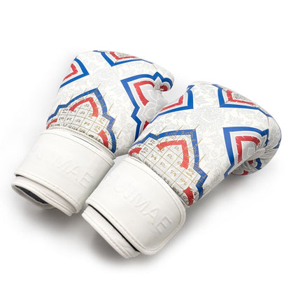 FUJIMAE Boxhandschuhe Sakyant 2 Leather, weiss-rot