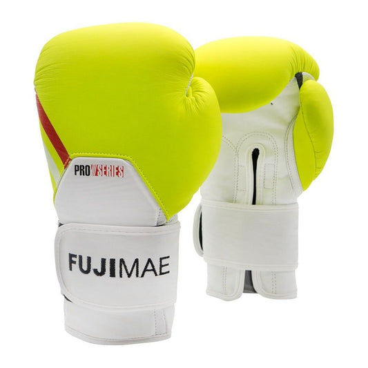 FUJIMAE Boxhandschuhe ProSeries 2.0 Leather, weiss-gelb
