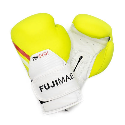 FUJIMAE Boxhandschuhe ProSeries 2.0 Leather, weiss-gelb
