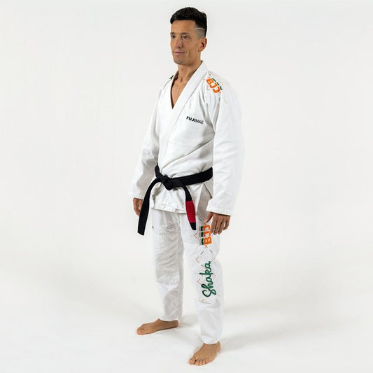 FUJIMAE BJJ Gi Shaka 2.0, weiss-gruen