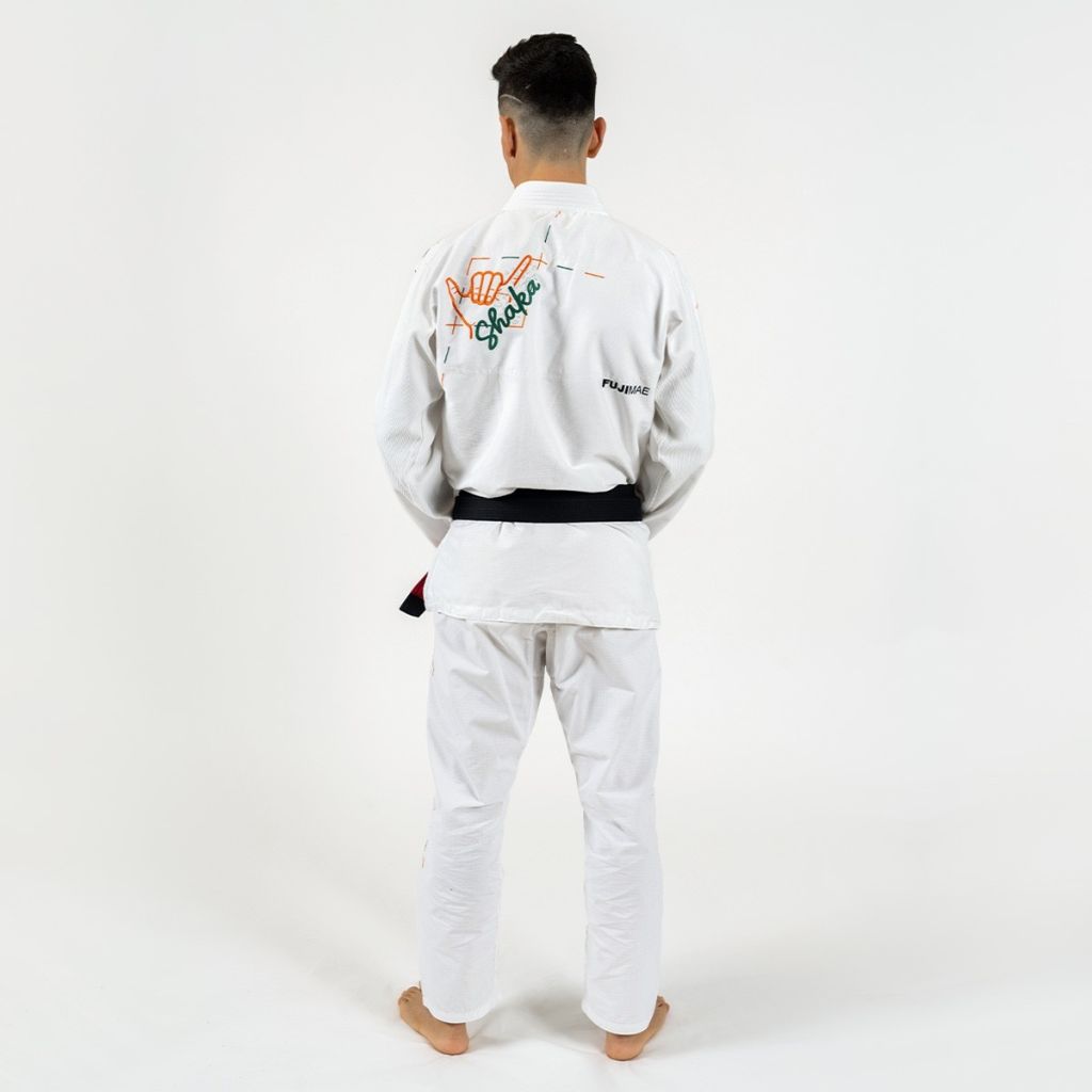 FUJIMAE BJJ Gi Shaka 2.0, weiss-gruen