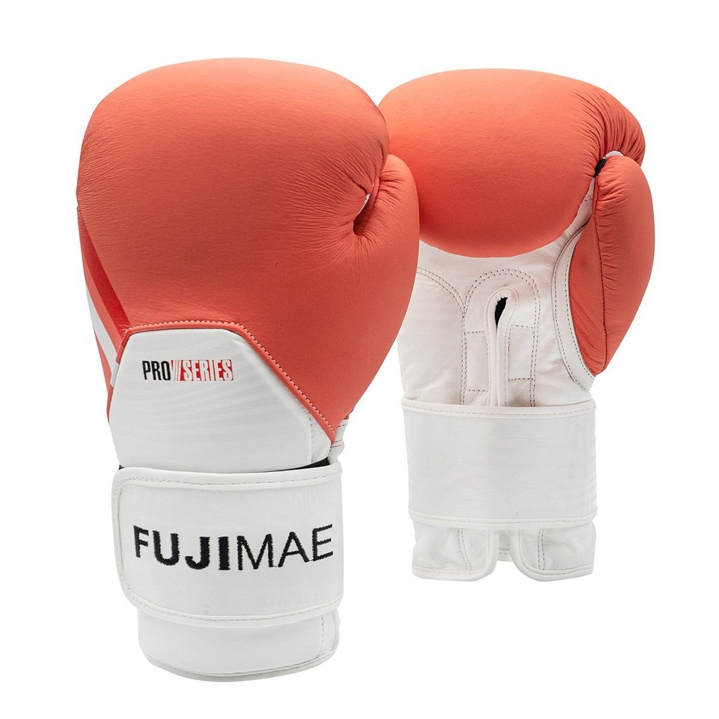 FUJIMAE Boxhandschuhe ProSeries 2.0 Leather, weiss-orange