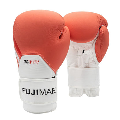 FUJIMAE Boxhandschuhe ProSeries 2.0 Leather, weiss-orange