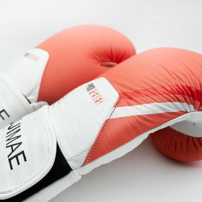 FUJIMAE Boxhandschuhe ProSeries 2.0 Leather, weiss-orange