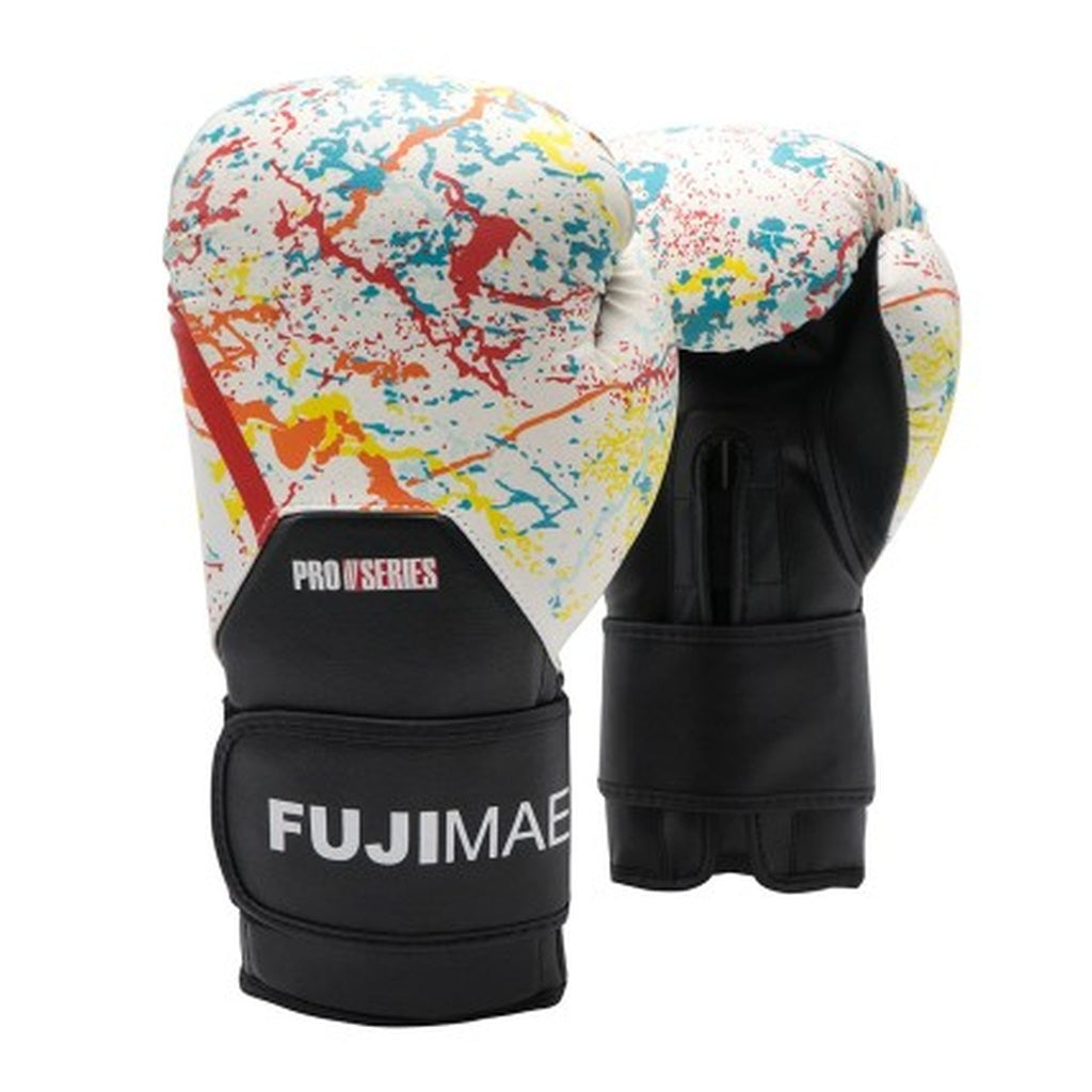 FUJIMAE Boxhandschuhe Proseries 2.1 Primeskin, weiss-multi
