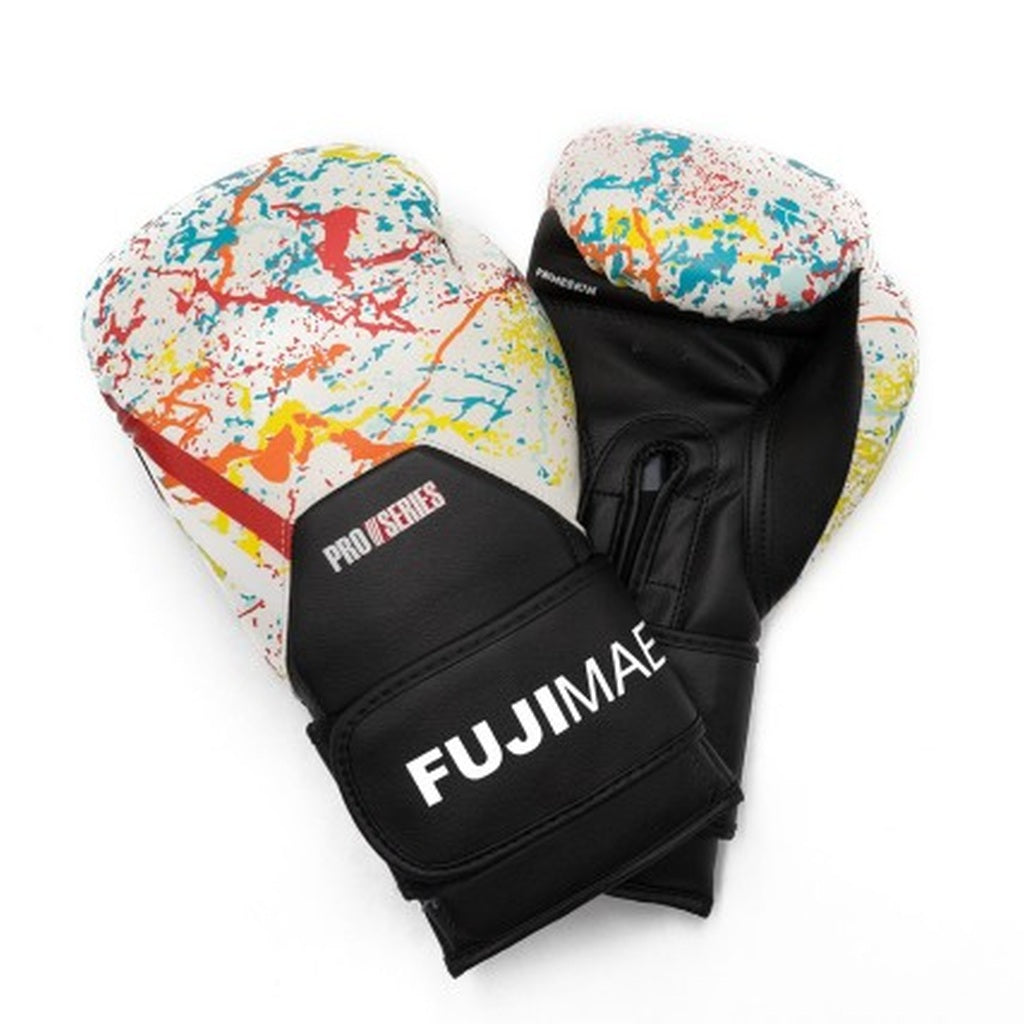 FUJIMAE Boxhandschuhe Proseries 2.1 Primeskin, weiss-multi