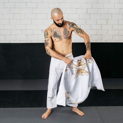 FUJIMAE BJJ Gi Shaka 21 QS, weiss-gold