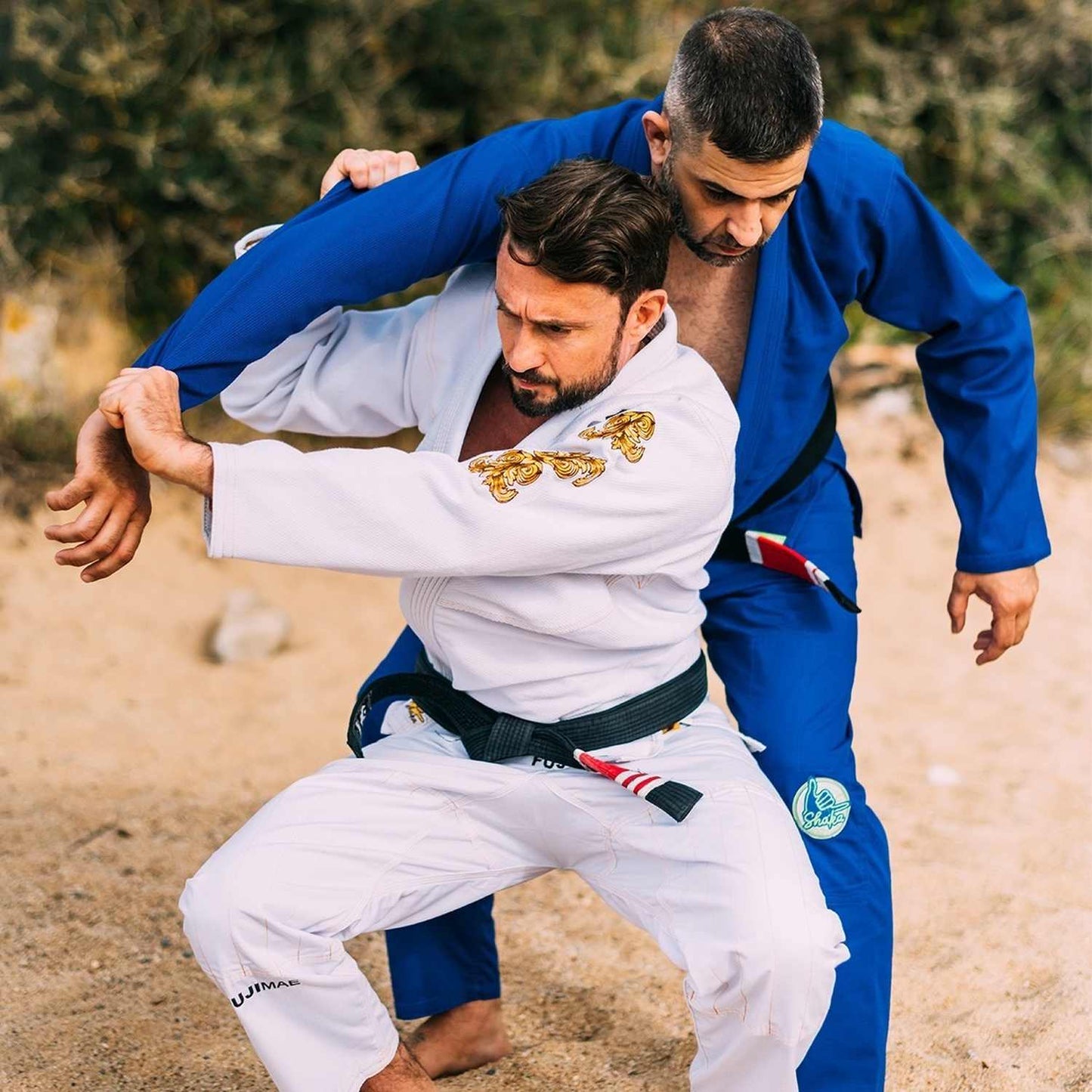 FUJIMAE BJJ Gi Shaka 21 QS, weiss-gold