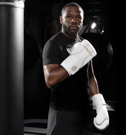 Hayabusa Boxhandschuhe Mayweather Contender, weiss-gold