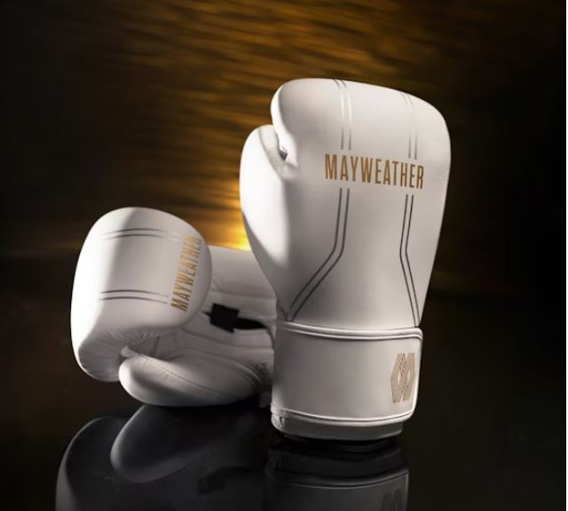 Hayabusa Boxhandschuhe Mayweather Contender, weiss-gold