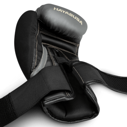 Hayabusa Boxhandschuhe T3, dunkelgrau-schwarz