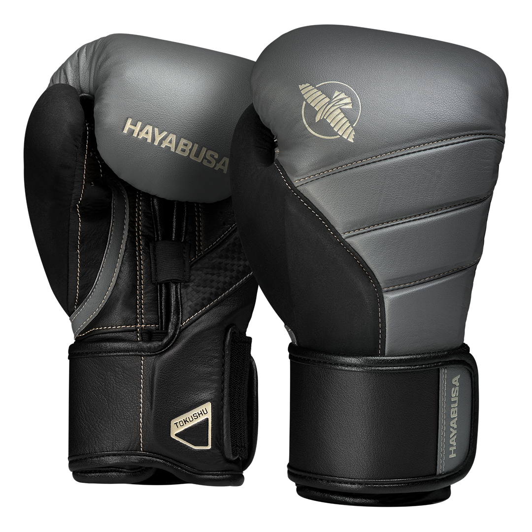 Hayabusa Boxhandschuhe T3, dunkelgrau-schwarz