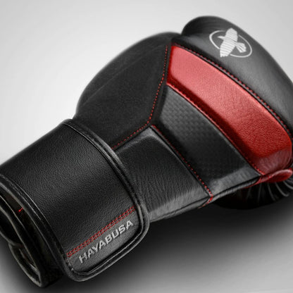 Hayabusa Boxhandschuhe T3, schwarz-rot