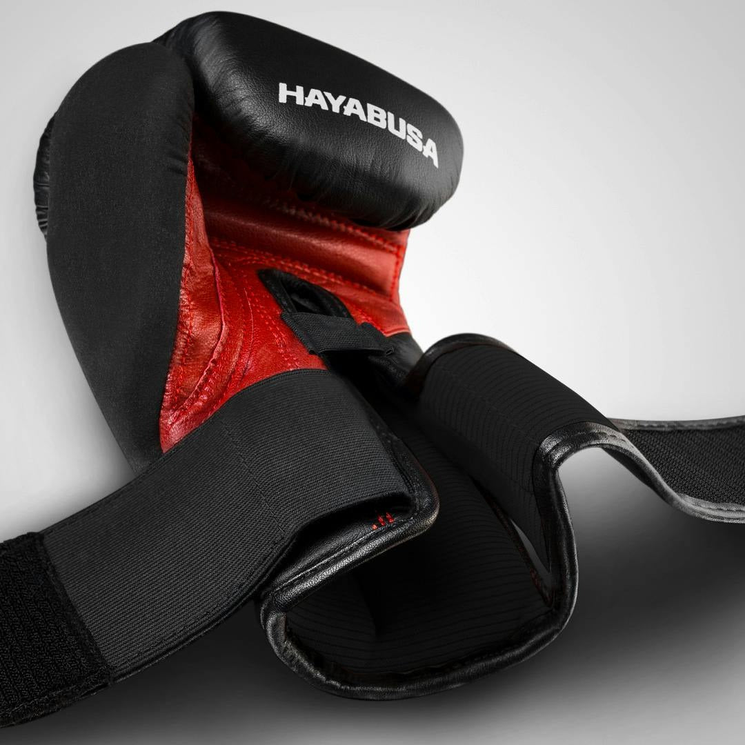 Hayabusa Boxhandschuhe T3, schwarz-rot
