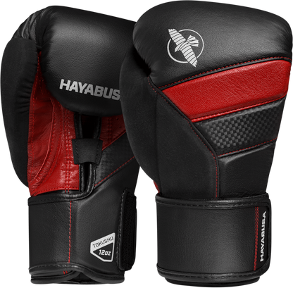 Hayabusa Boxhandschuhe T3, schwarz-rot