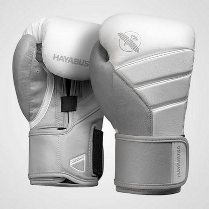 Hayabusa Boxhandschuhe T3, weiss-grau