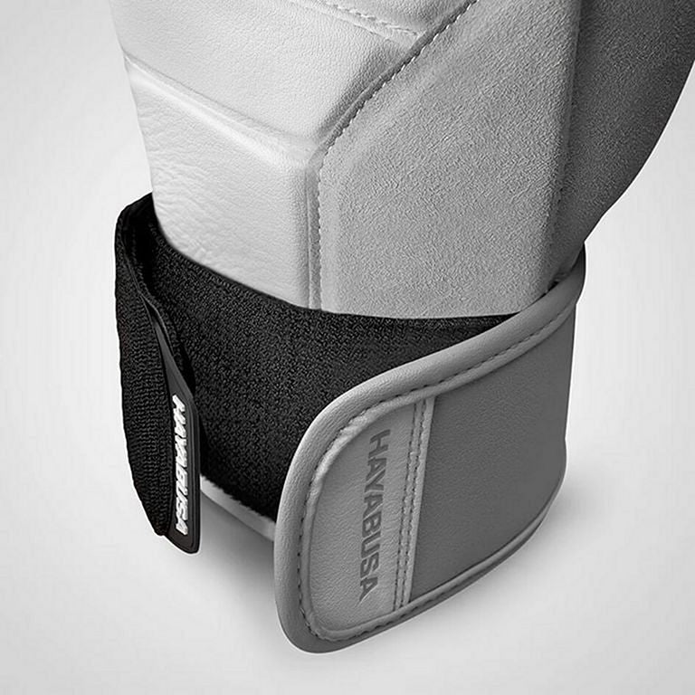 Hayabusa Boxhandschuhe T3, weiss-grau