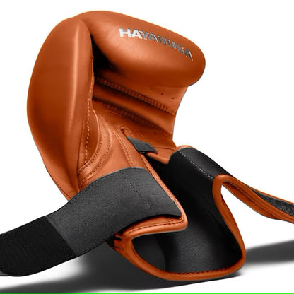 Hayabusa Boxhandschuhe T3 Kanpeki, braun-orange