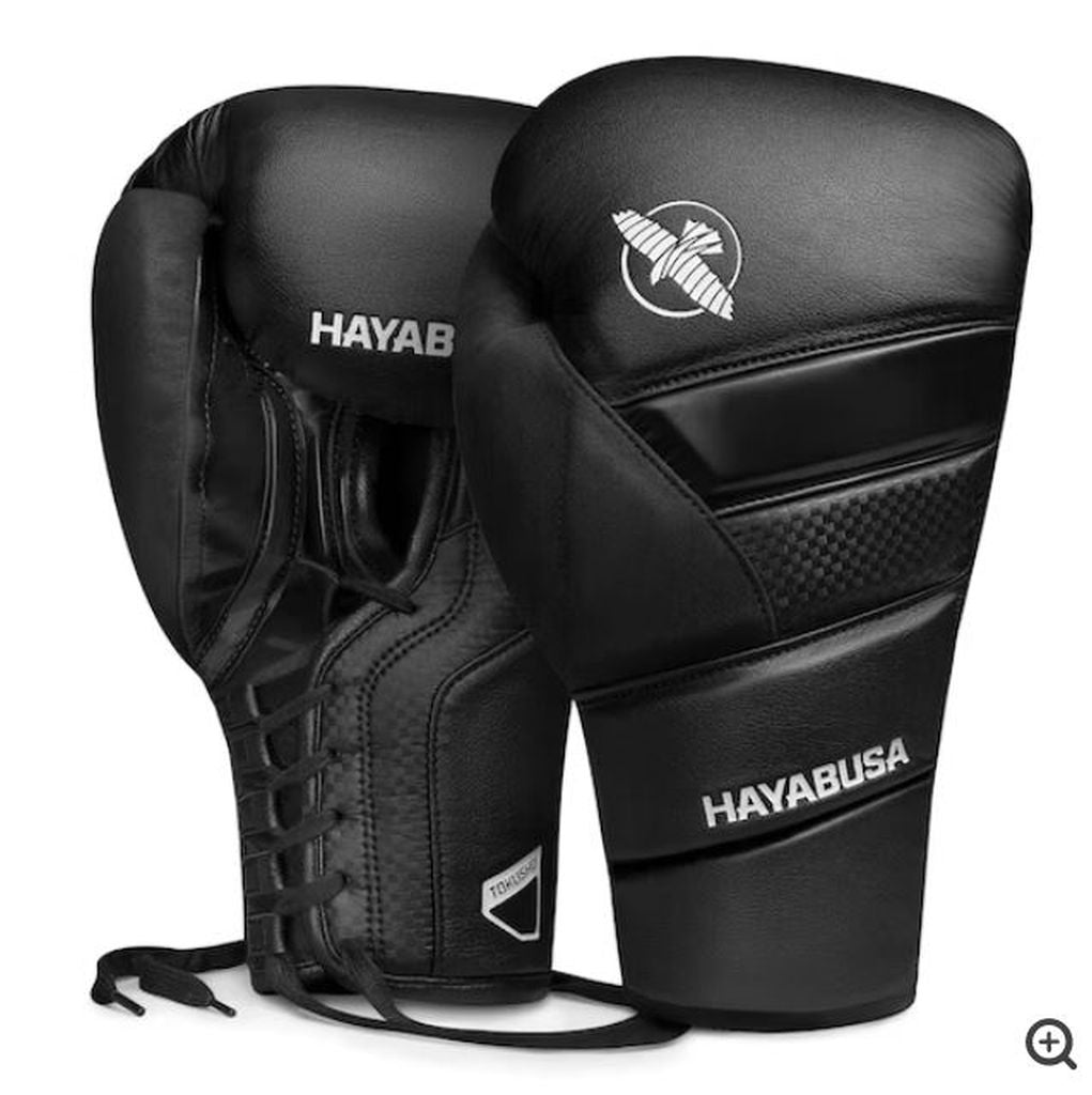Hayabusa Boxhandschuhe T3 Lace Up, schwarz