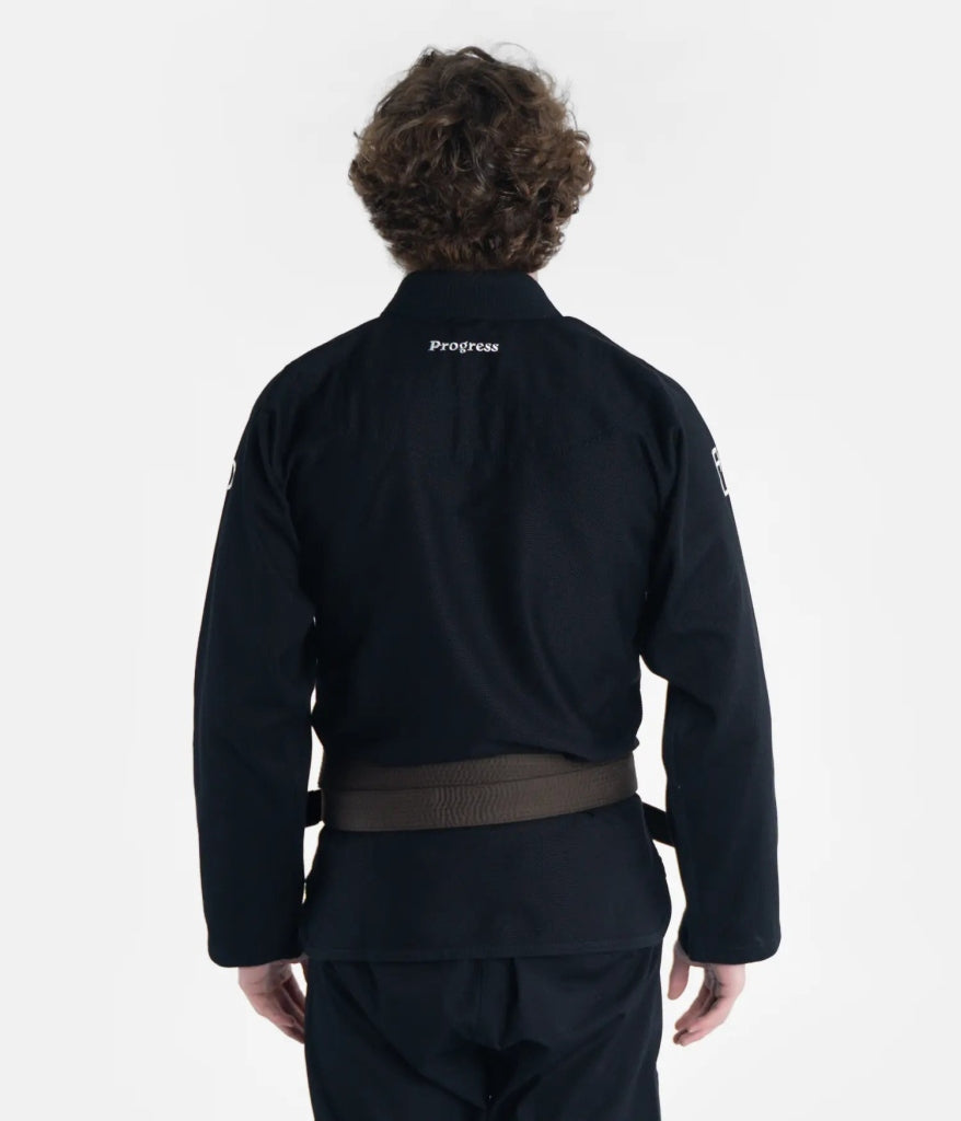 Progress Jiu Jitsu BJJ Gi The Academy, schwarz