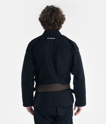 Progress Jiu Jitsu BJJ Gi The Academy, schwarz