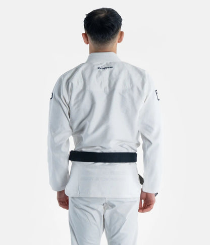Progress Jiu Jitsu BJJ Gi The Academy, weiss
