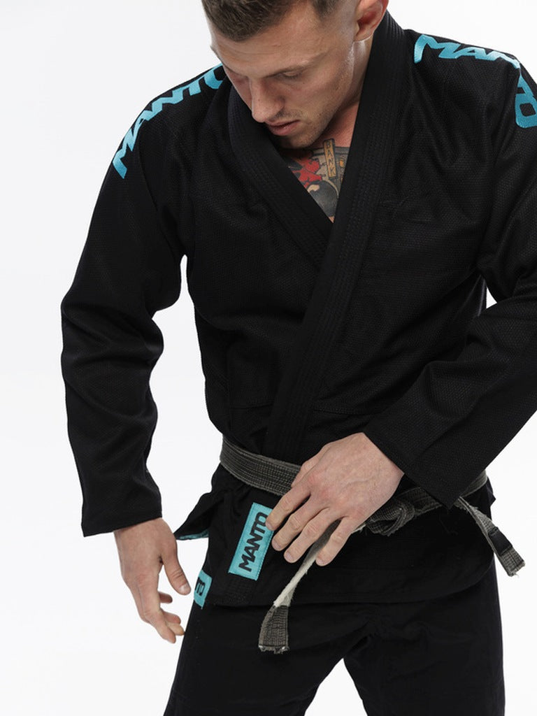 MANTO BJJ Gi X5, schwarz-hellblau