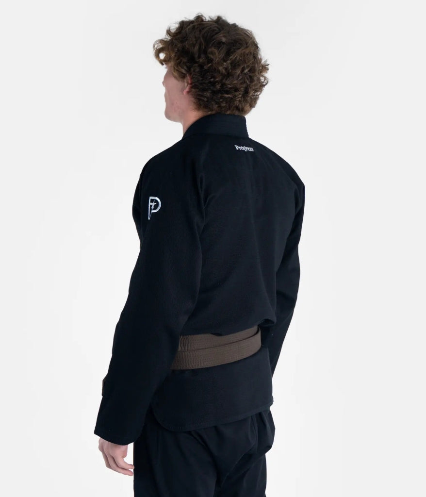 Progress Jiu Jitsu BJJ Gi The Academy, schwarz