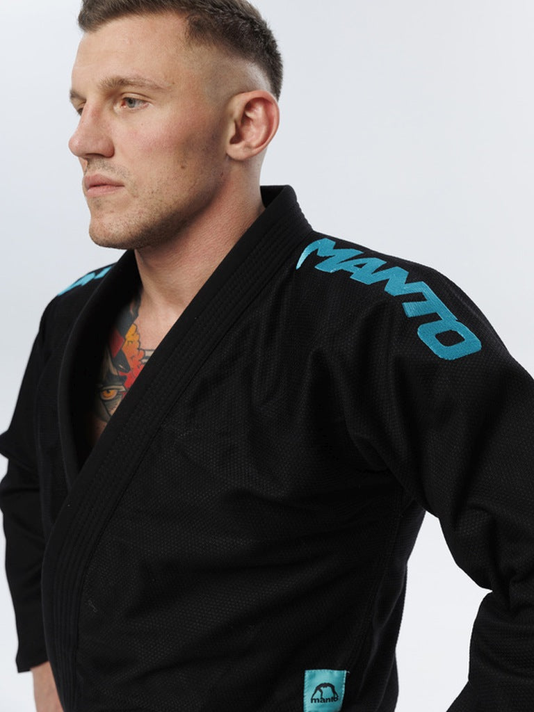 MANTO BJJ Gi X5, schwarz-hellblau