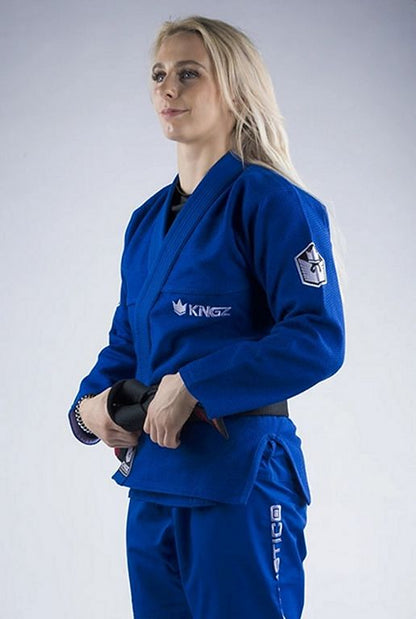 Kingz Damen BJJ Gi Balistico 3.0, blau