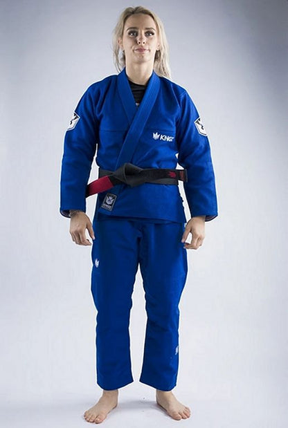 Kingz Damen BJJ Gi Balistico 3.0, blau