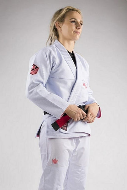 Kingz Damen BJJ Gi Balistico 3.0, weiss