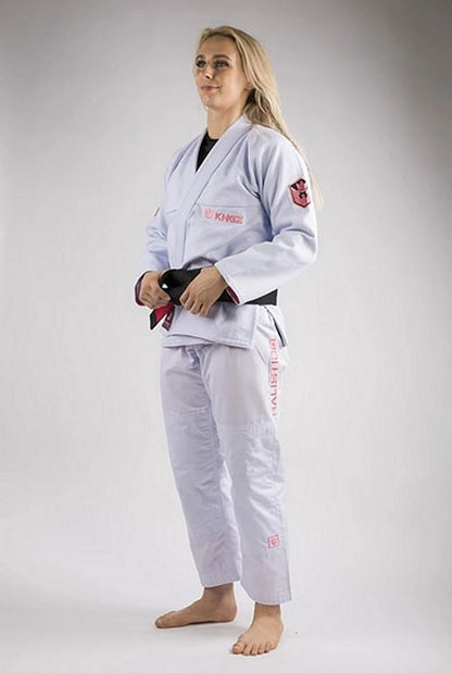 Kingz Damen BJJ Gi Balistico 3.0, weiss
