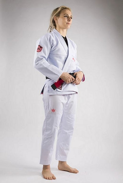 Kingz Damen BJJ Gi Balistico 3.0, weiss