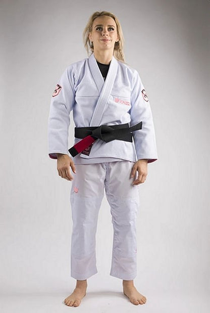 Kingz Damen BJJ Gi Balistico 3.0, weiss
