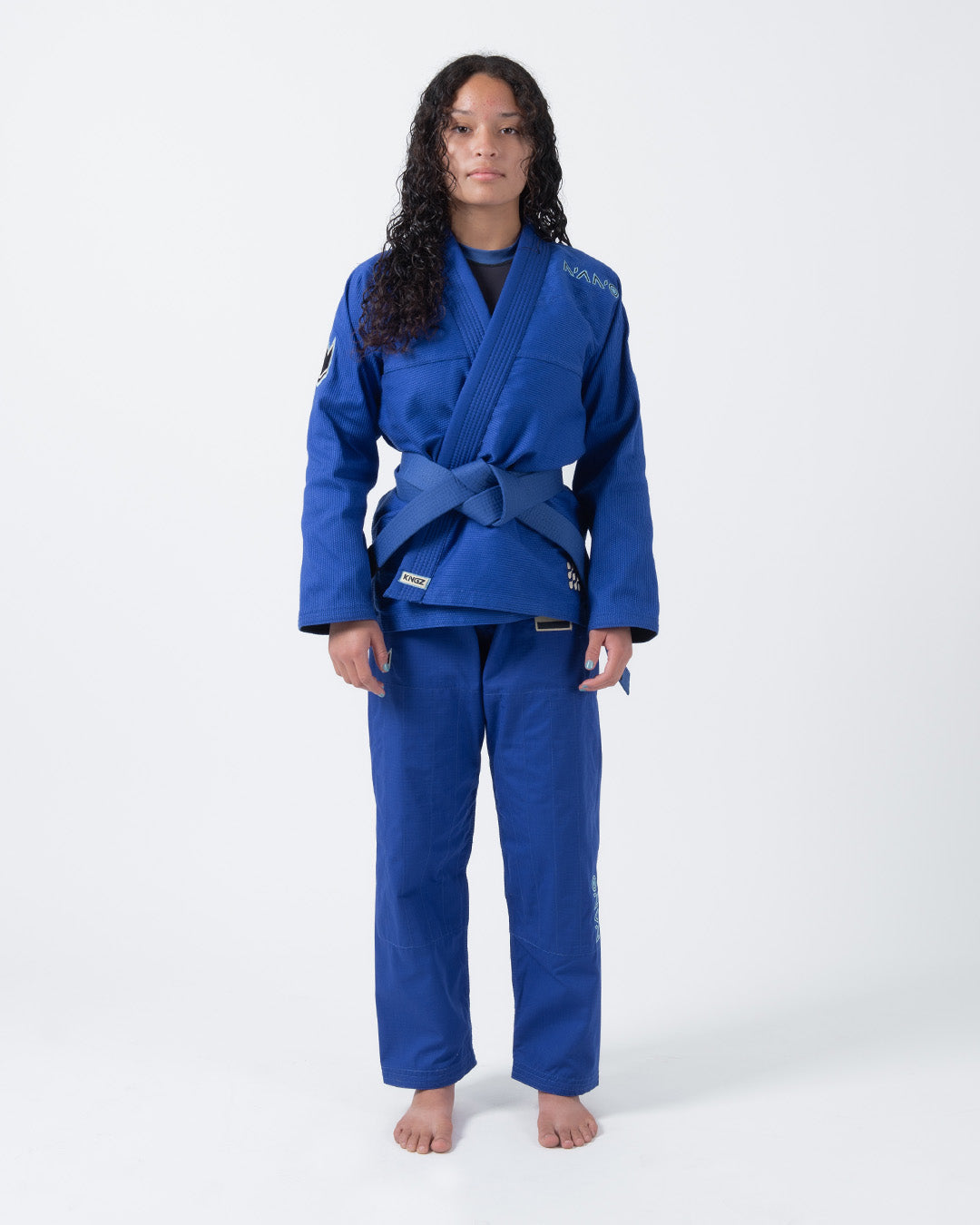 Kingz Damen BJJ Gi Nano 3.0, blau