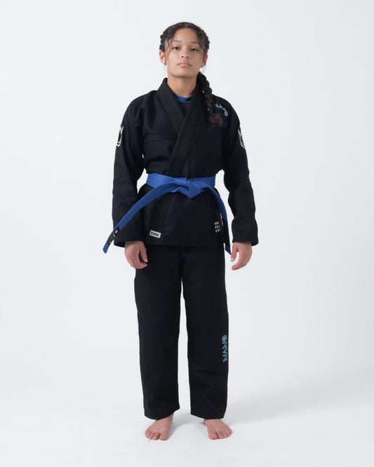 Kingz Damen BJJ Gi Nano 3.0, schwarz