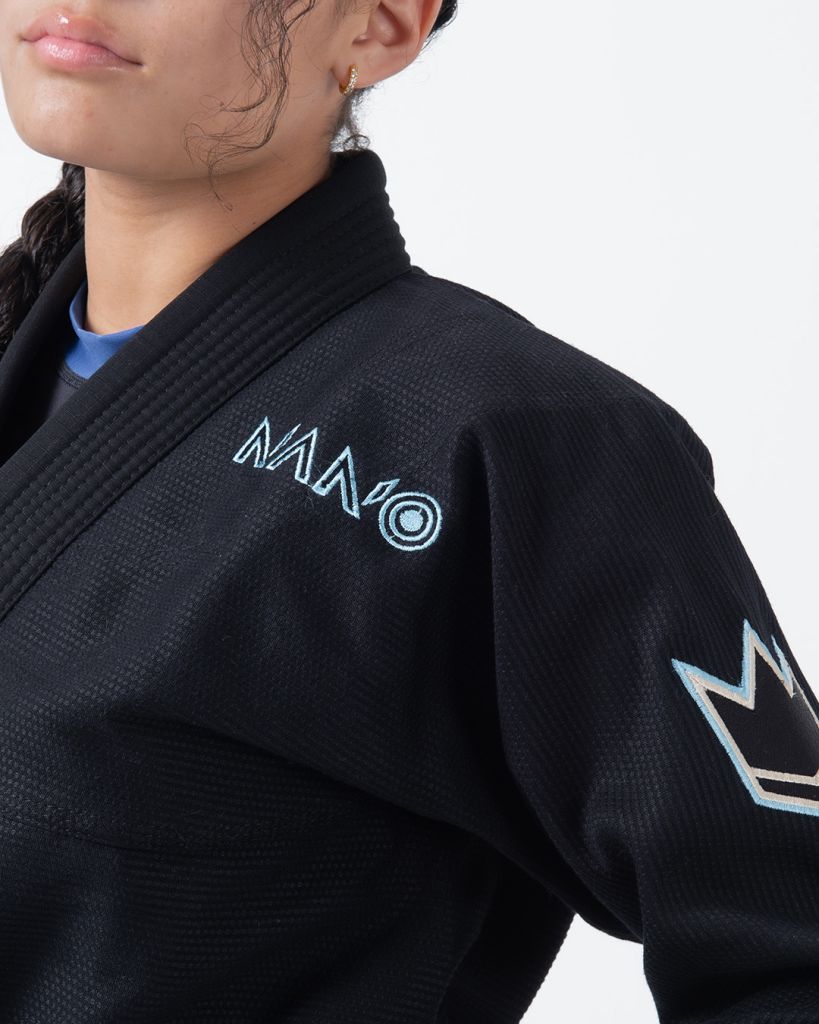Kingz Damen BJJ Gi Nano 3.0, schwarz