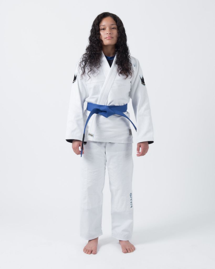 Kingz Damen BJJ Gi Nano 3.0, weiss