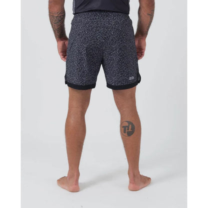Kingz Fight Shorts Hybrid, schwarz-weiss