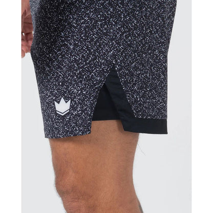 Kingz Fight Shorts Hybrid, schwarz-weiss