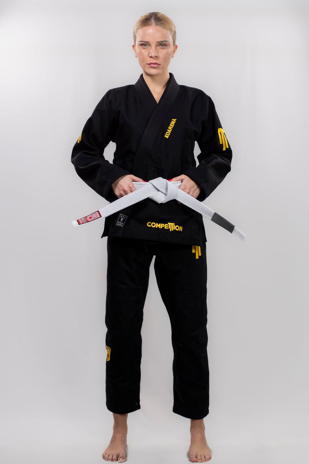KOARENA Damen BJJ Gi Competition, schwarz