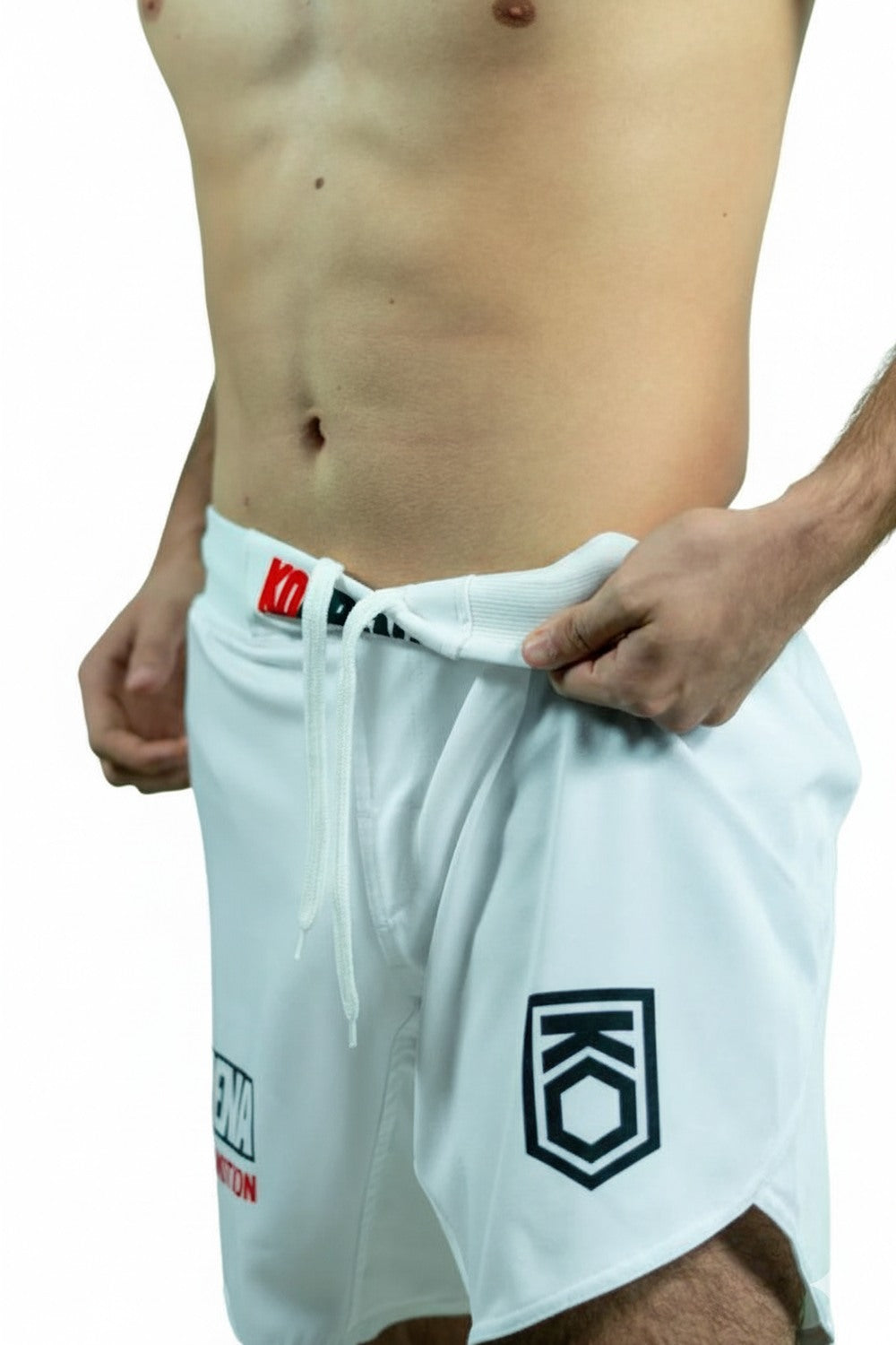 KOARENA Fight Shorts Crossbreed, weiss