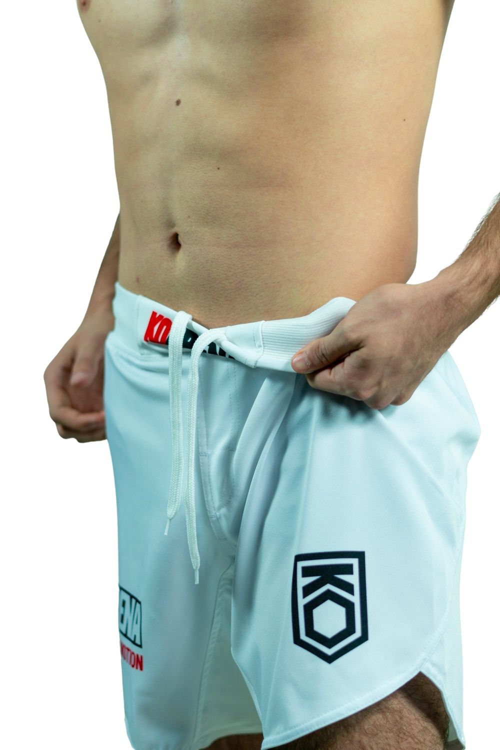 KOARENA Fight Shorts Crossbreed, weiss